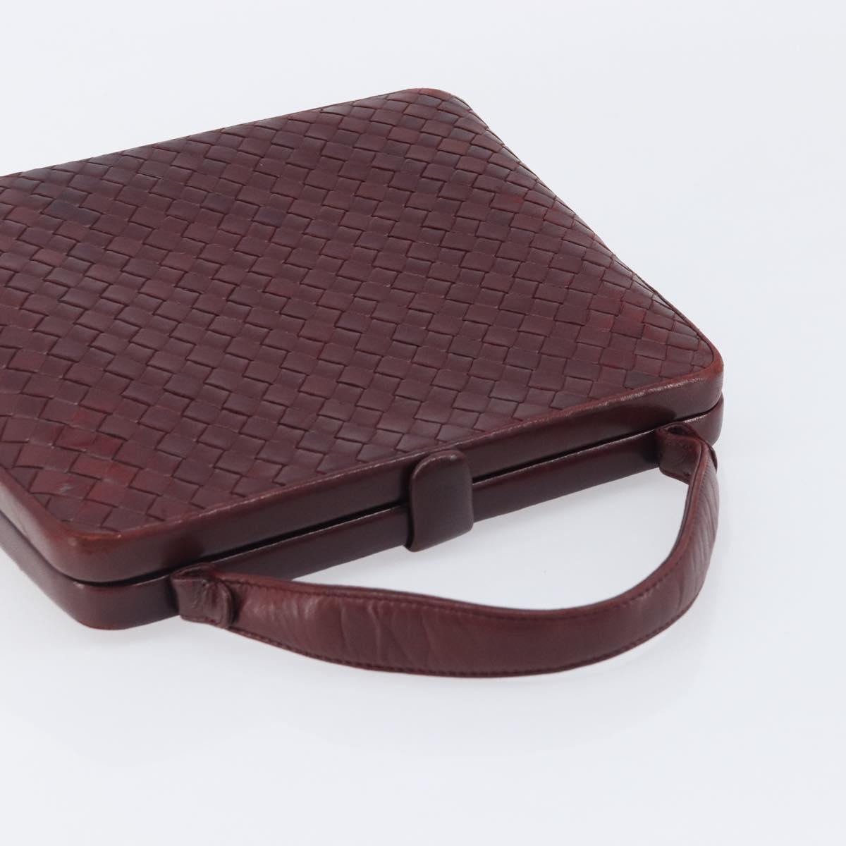 Bottega Veneta INTRECCIATO Hand Bag Leather Red Auth 209946V