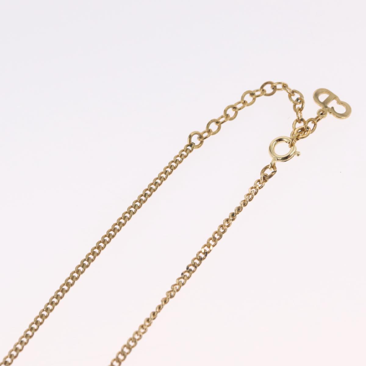 Christian Dior Necklace metal Gold Auth 209951V