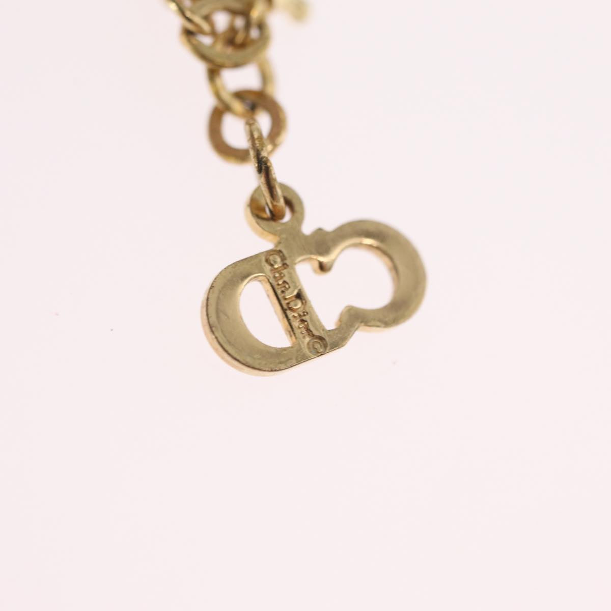 Christian Dior Necklace metal Gold Auth 209951V