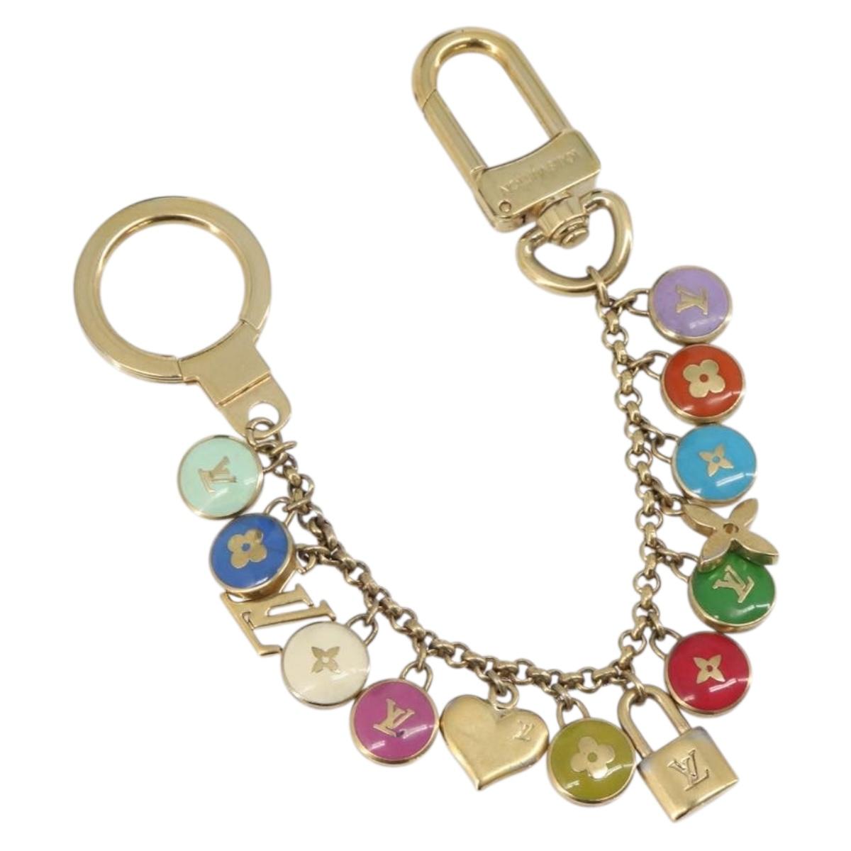 LOUIS VUITTON Porte Cles Chainne Pastilles Charm Metal M65380 LV Auth 209952A