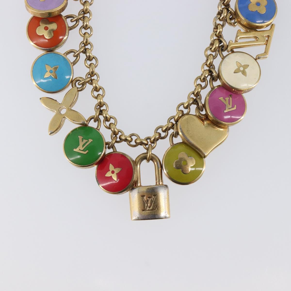 LOUIS VUITTON Porte Cles Chainne Pastilles Charm Metal M65380 LV Auth 209952A