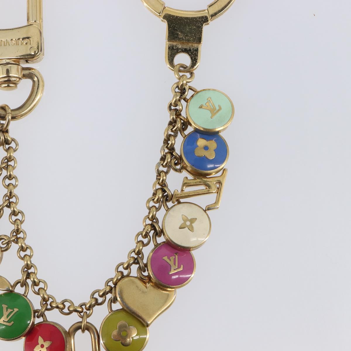 LOUIS VUITTON Porte Cles Chainne Pastilles Charm Metal M65380 LV Auth 209952A