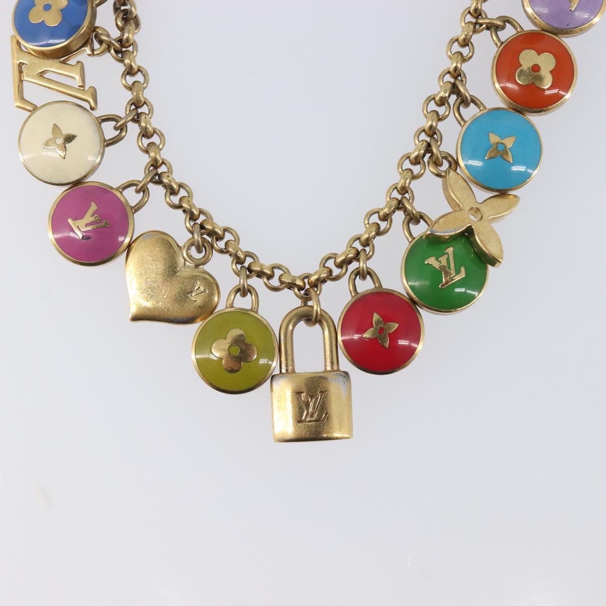 LOUIS VUITTON Porte Cles Chainne Pastilles Charm Metal M65380 LV Auth 209952A
