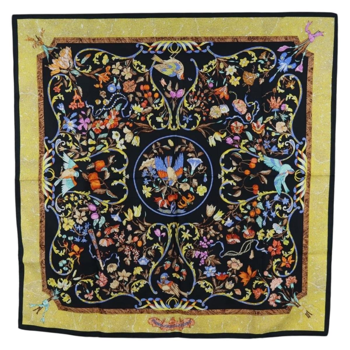 HERMES Carre 90 Scarf hPIERRES d' ORIENT et d' OCCIDENTh Silk Auth 209953M