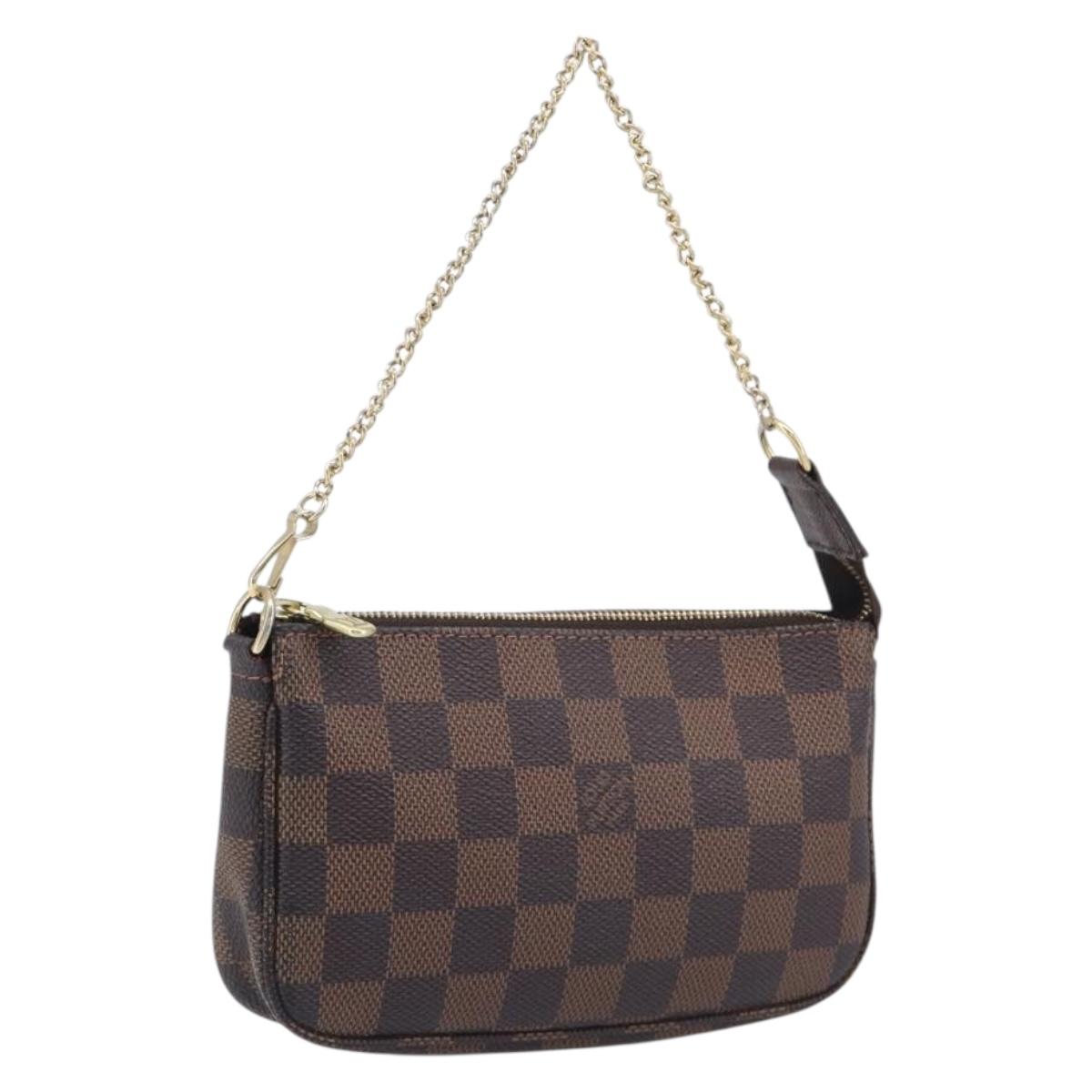LOUIS VUITTON Ebene Mini Pochette Accessoires Pouch N58009 LV Auth 209964A