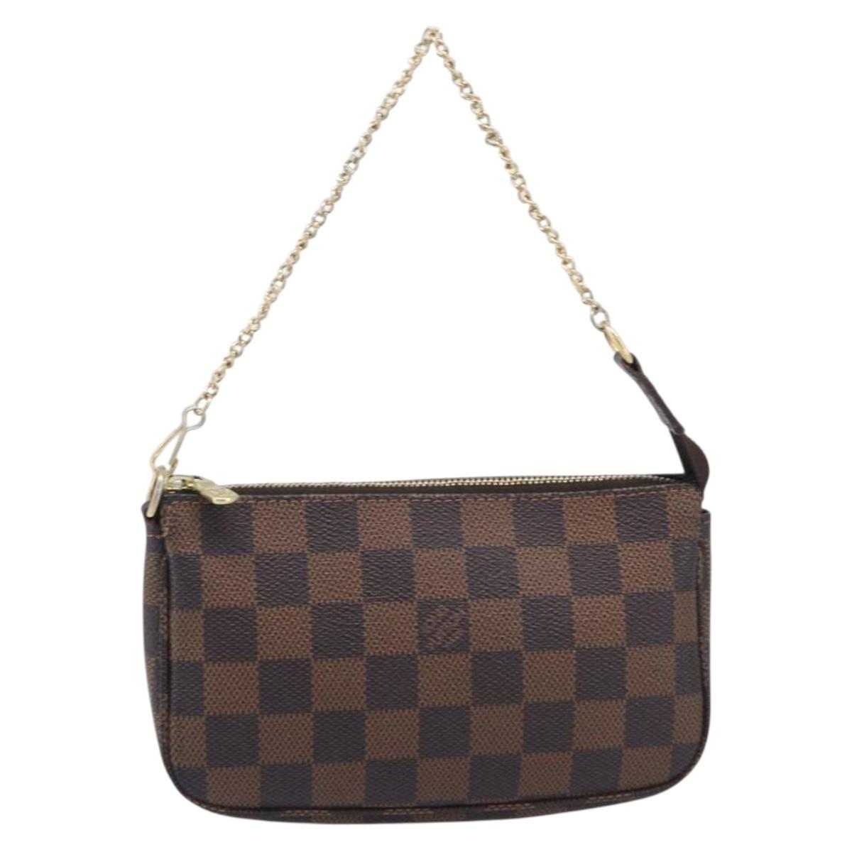 LOUIS VUITTON Ebene Mini Pochette Accessoires Pouch N58009 LV Auth 209964A