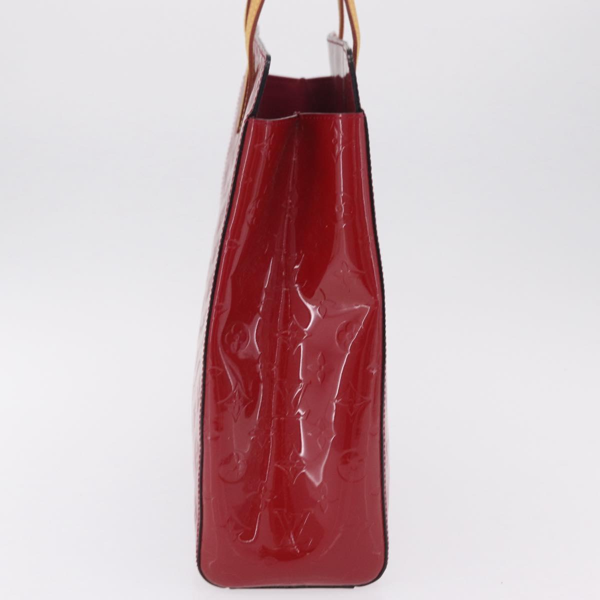 LOUIS VUITTON Monogram Vernis Reade MM Hand Bag Rose Andian LV Auth 209981