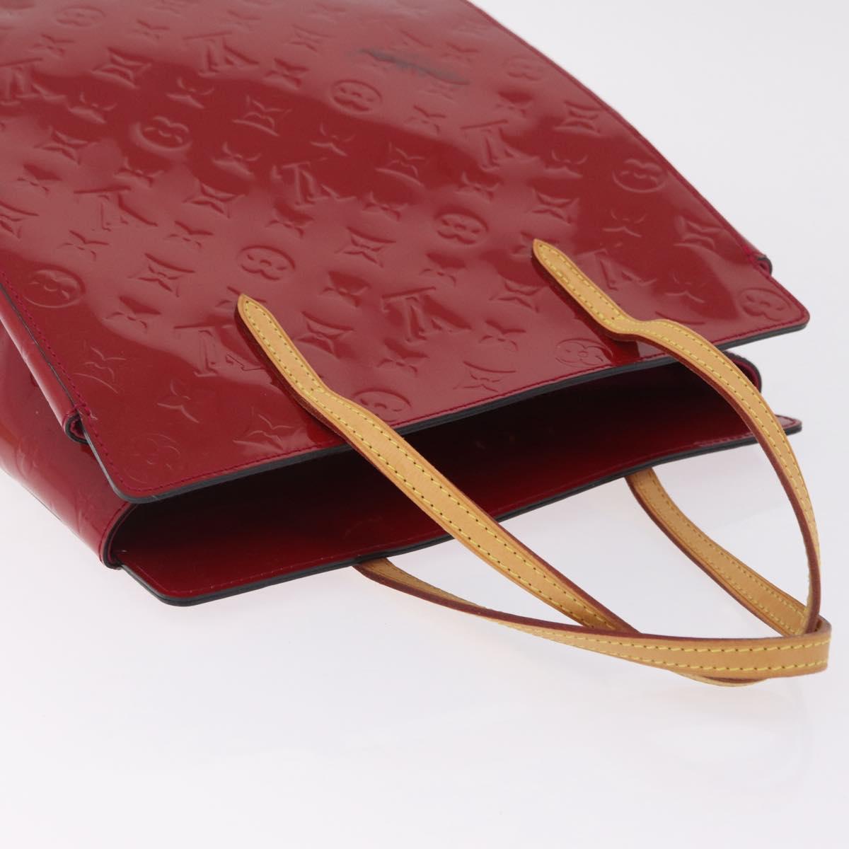 LOUIS VUITTON Monogram Vernis Reade MM Hand Bag Rose Andian LV Auth 209981