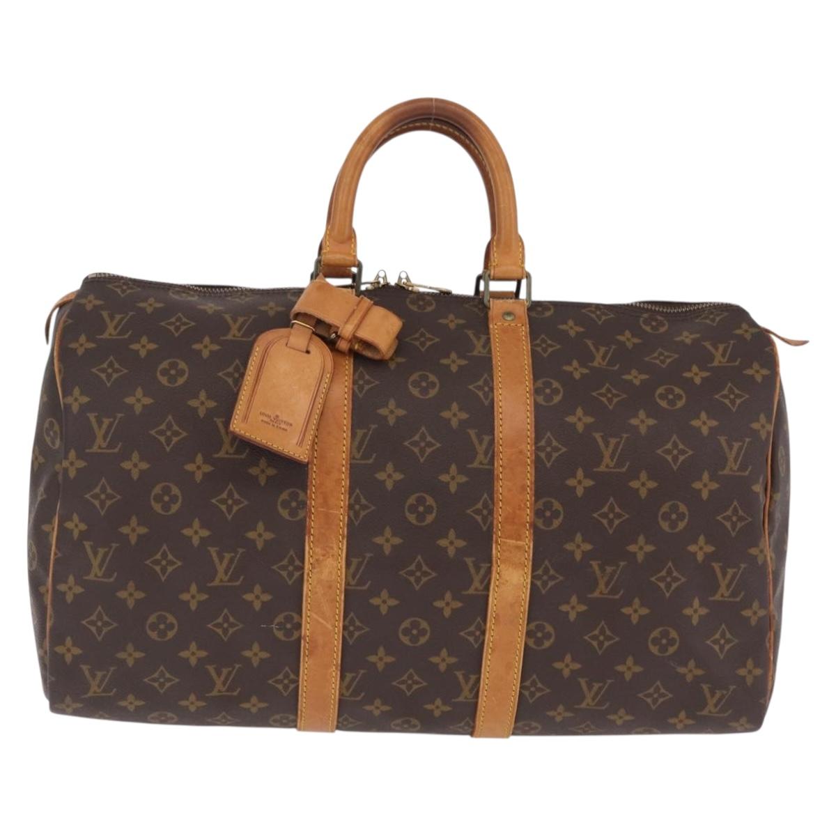 LOUIS VUITTON Monogram Keepall 45 Boston Bag M41428 LV Auth 209993