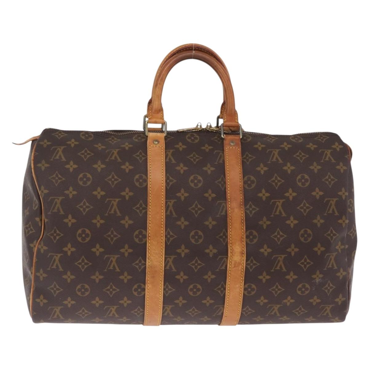 LOUIS VUITTON Monogram Keepall 45 Boston Bag M41428 LV Auth 209993