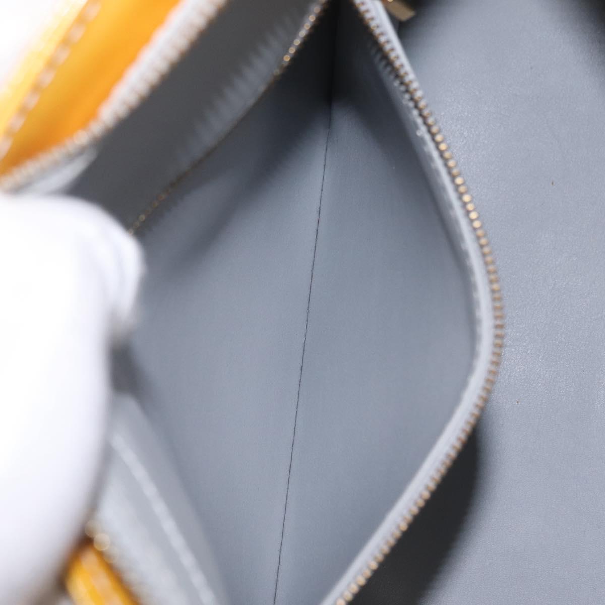 LOUIS VUITTON Monogram Vernis Houston Hand Bag Gris M91053 LV Auth 210014