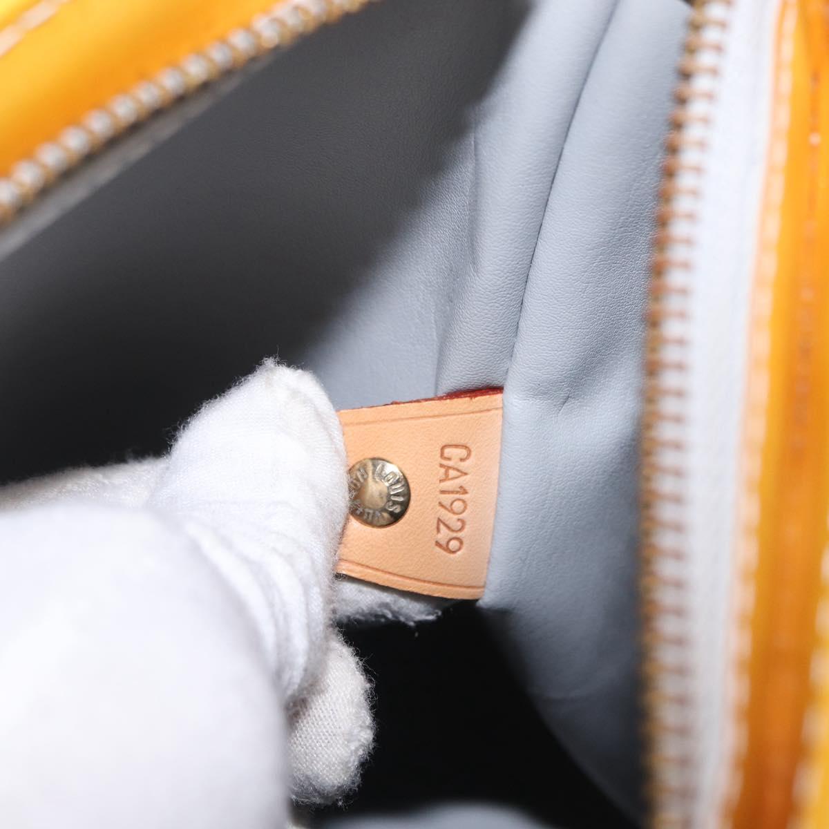 LOUIS VUITTON Monogram Vernis Houston Hand Bag Gris M91053 LV Auth 210014