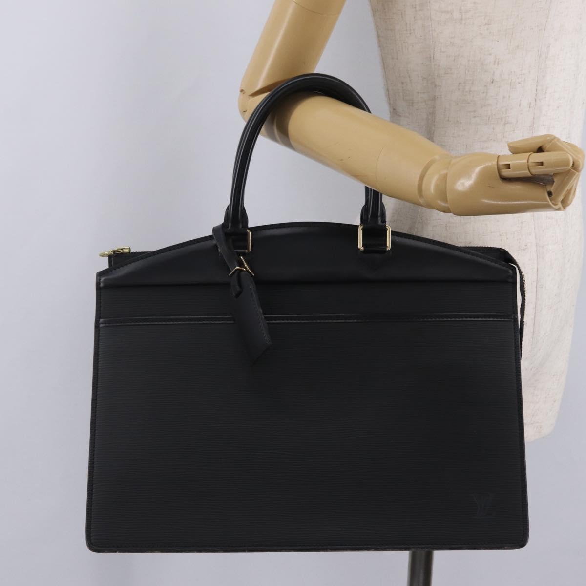 LOUIS VUITTON Epi Riviera Hand Bag Black M48182 LV Auth 210016