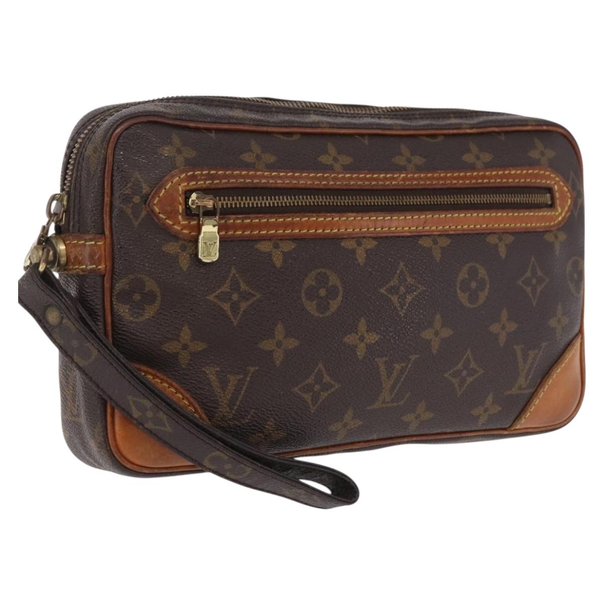 LOUIS VUITTON Monogram Marly Dragonne GM Clutch Bag M51825 LV Auth 210020