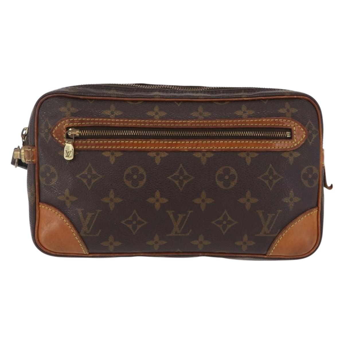 LOUIS VUITTON Monogram Marly Dragonne GM Clutch Bag M51825 LV Auth 210020