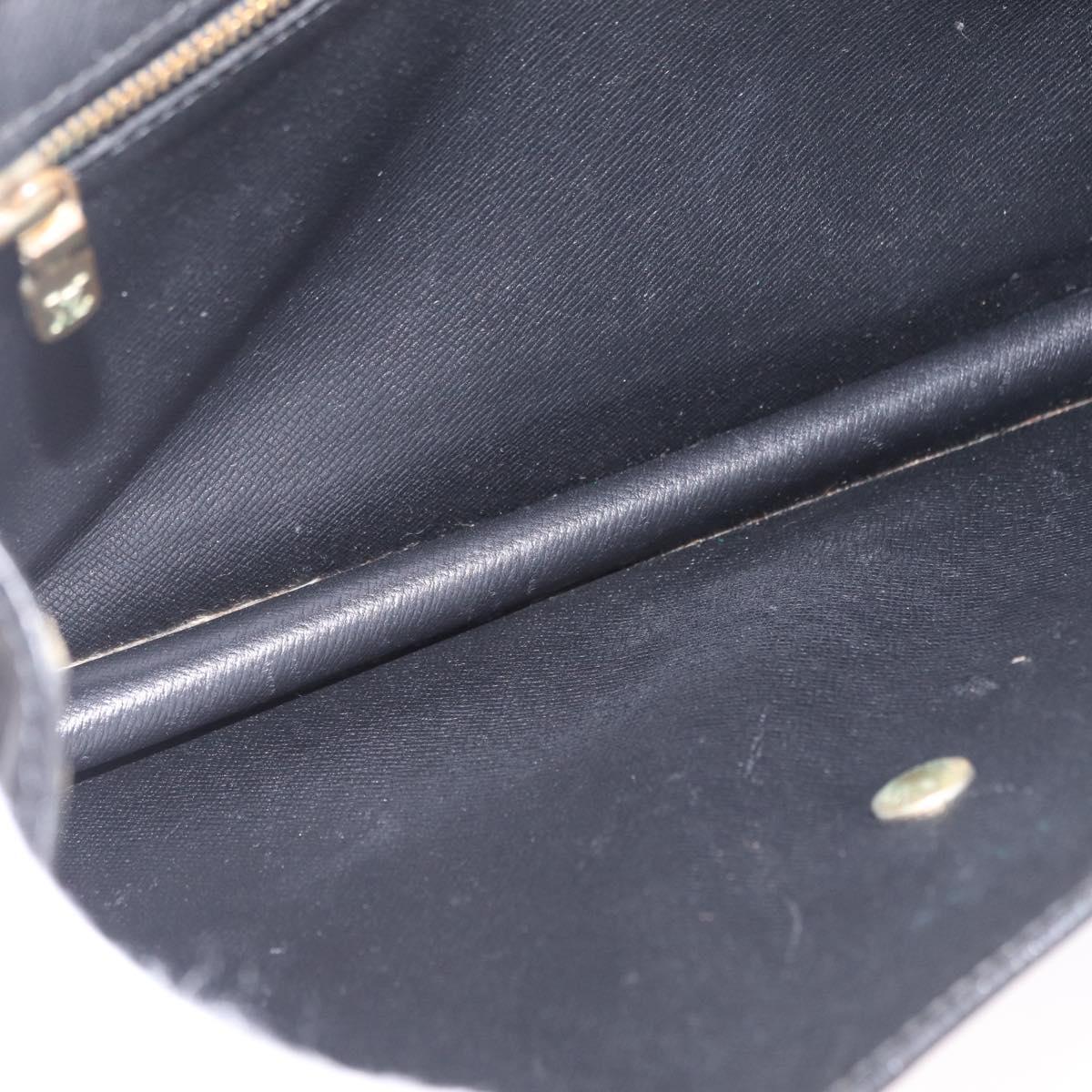 LOUIS VUITTON Epi Montaigne 27 Clutch Bag Black M52652 LV Auth 210021