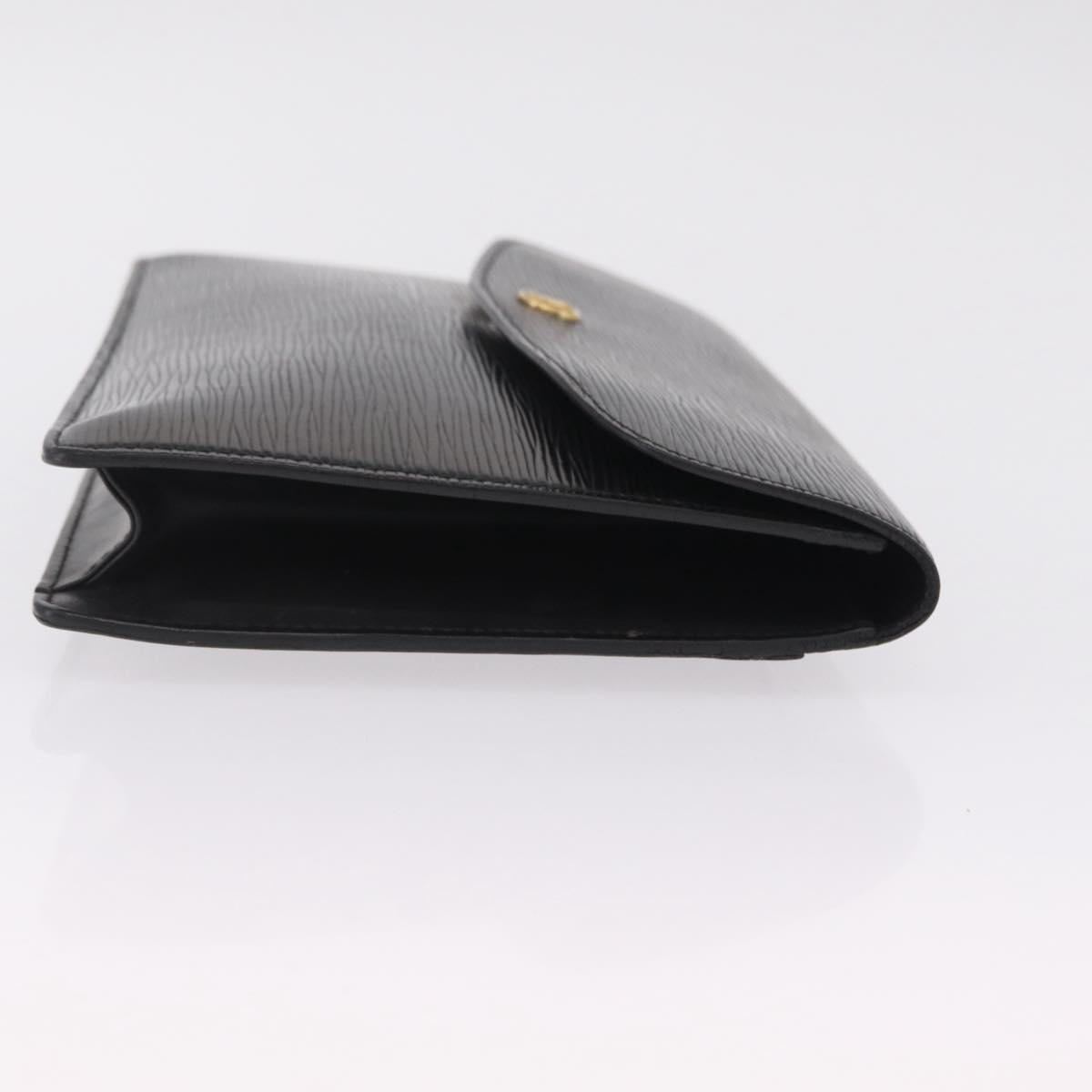 LOUIS VUITTON Epi Montaigne 27 Clutch Bag Black M52652 LV Auth 210021