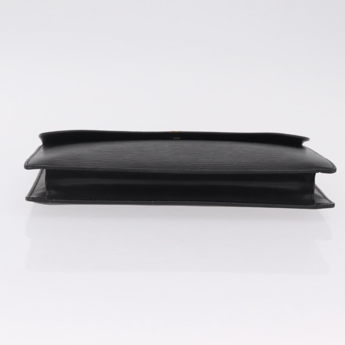LOUIS VUITTON Epi Montaigne 27 Clutch Bag Black M52652 LV Auth 210021