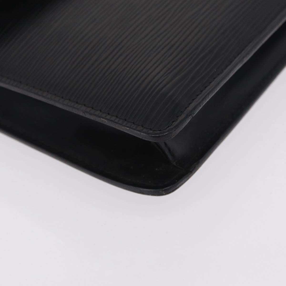 LOUIS VUITTON Epi Montaigne 27 Clutch Bag Black M52652 LV Auth 210021