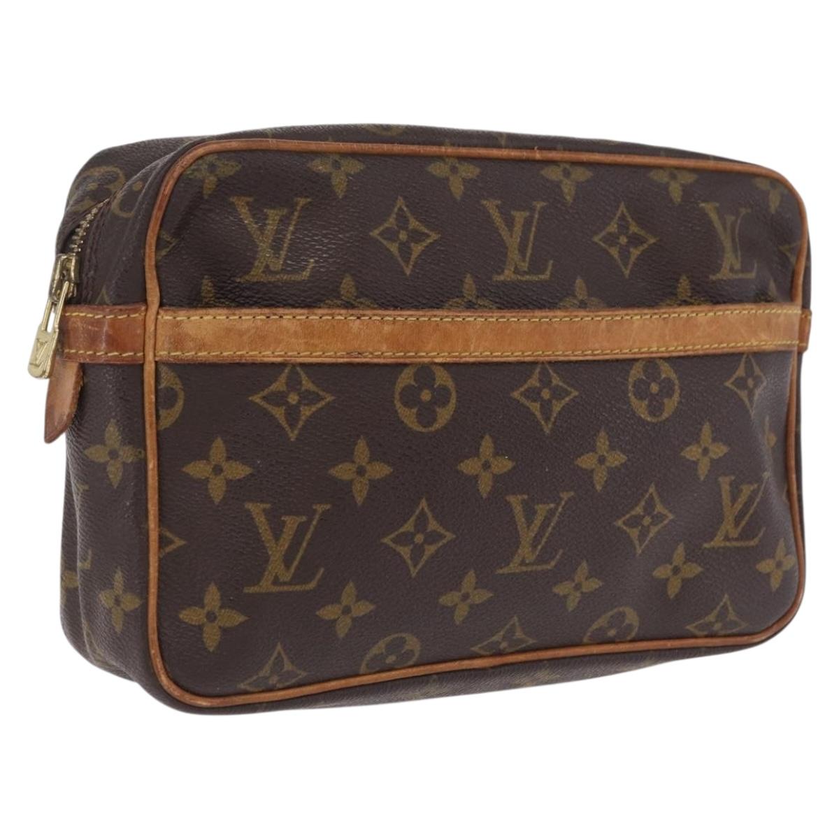 LOUIS VUITTON Monogram Compiegne 23 Clutch Bag M51847 LV Auth 210022