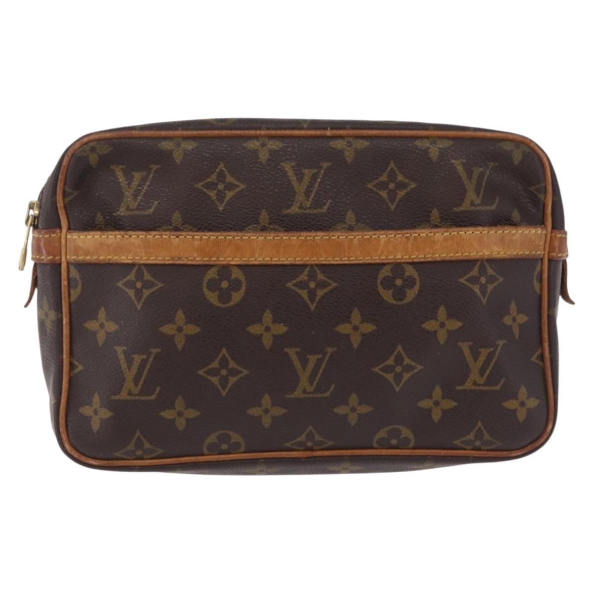 LOUIS VUITTON Monogram Compiegne 23 Clutch Bag M51847 LV Auth 210022