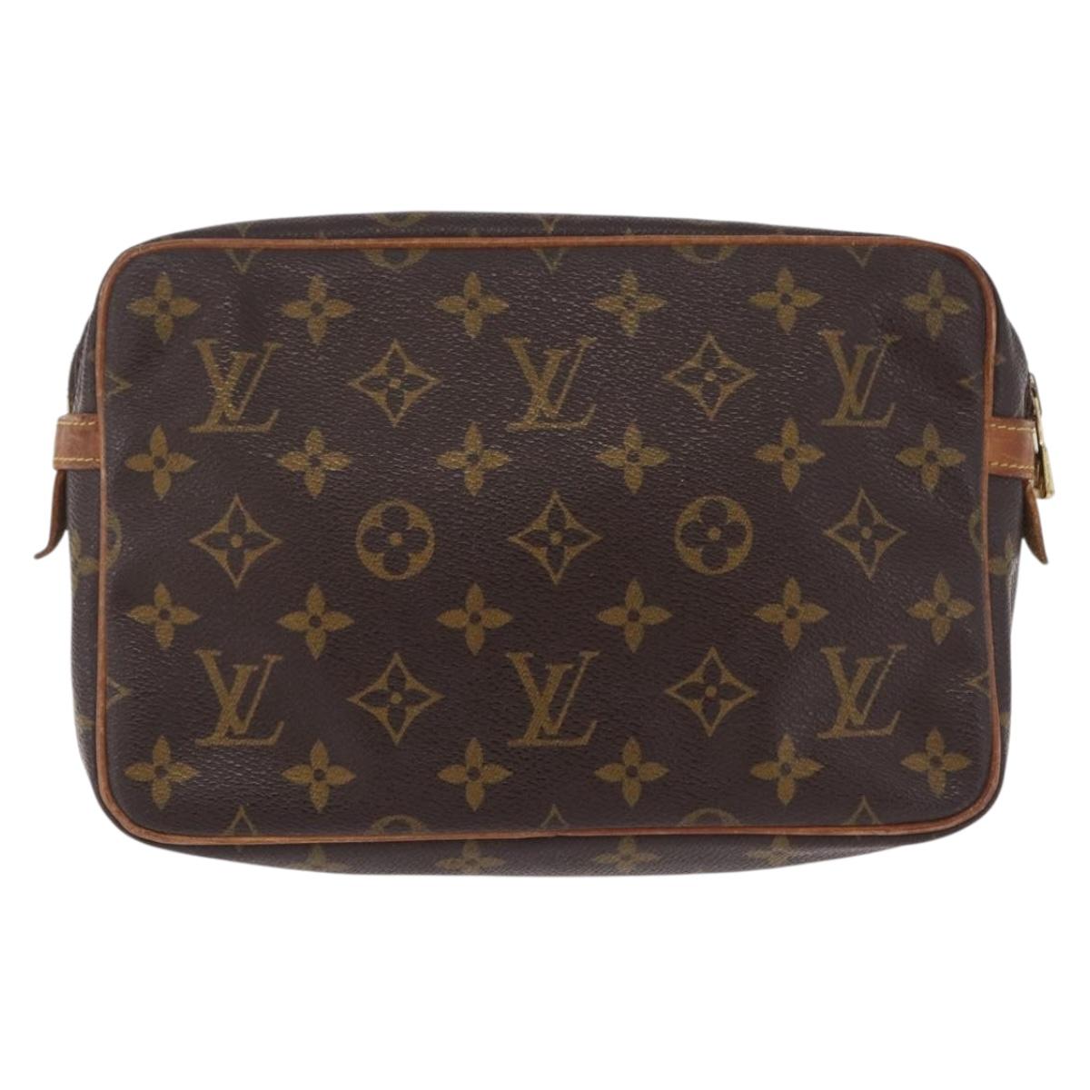 LOUIS VUITTON Monogram Compiegne 23 Clutch Bag M51847 LV Auth 210022
