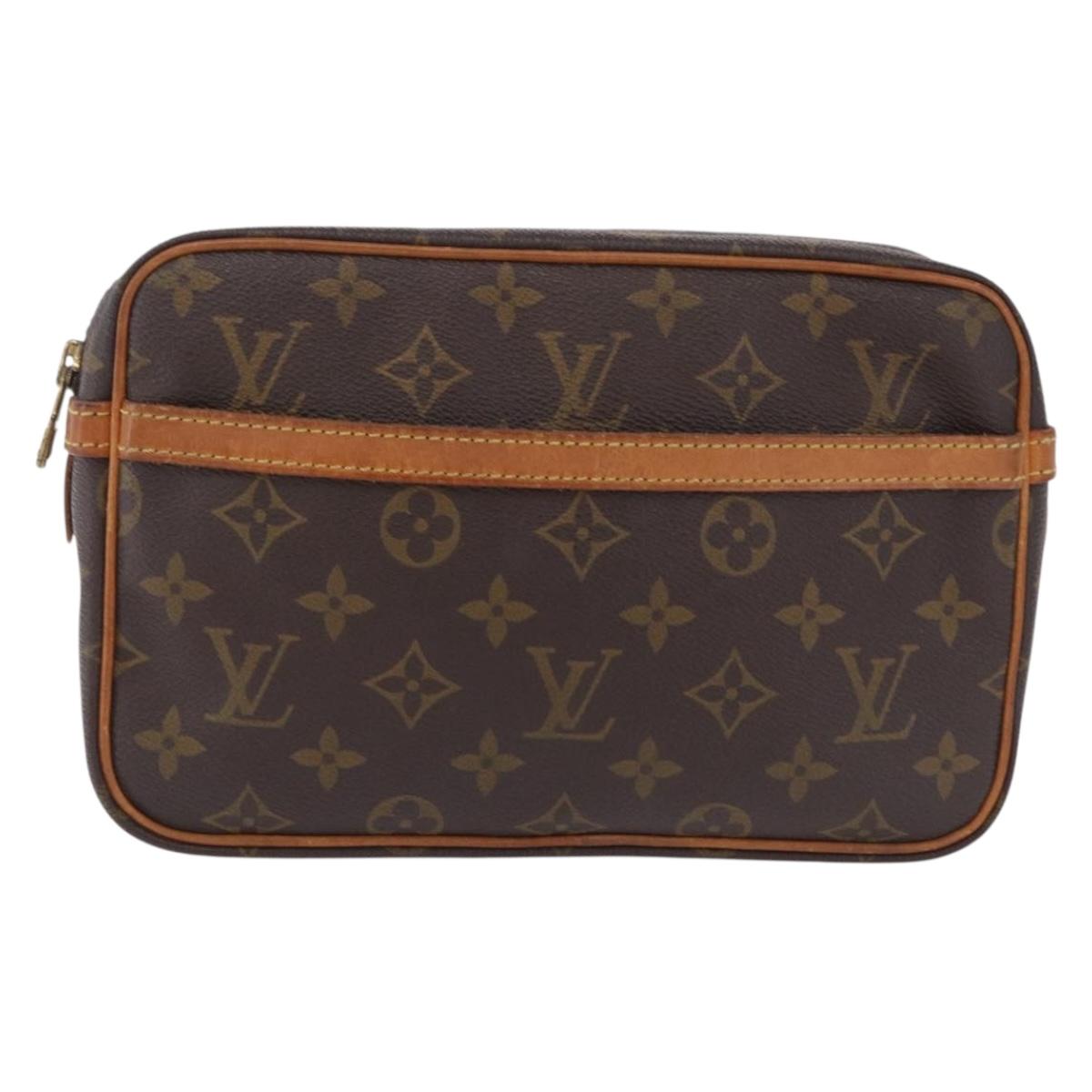 LOUIS VUITTON Monogram Compiegne 23 Clutch Bag M51847 LV Auth 210023