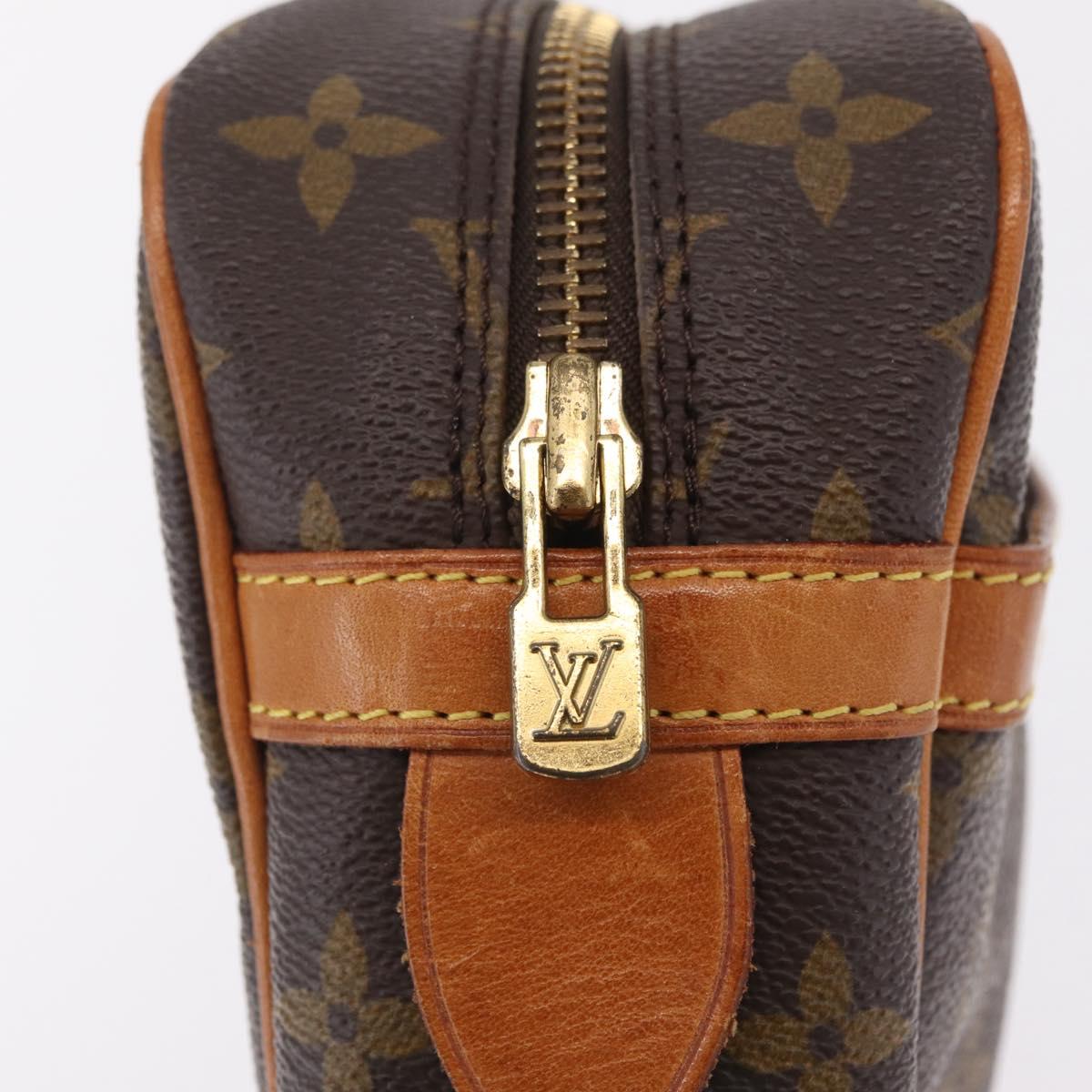 LOUIS VUITTON Monogram Compiegne 28 Clutch Bag M51845 LV Auth 210024