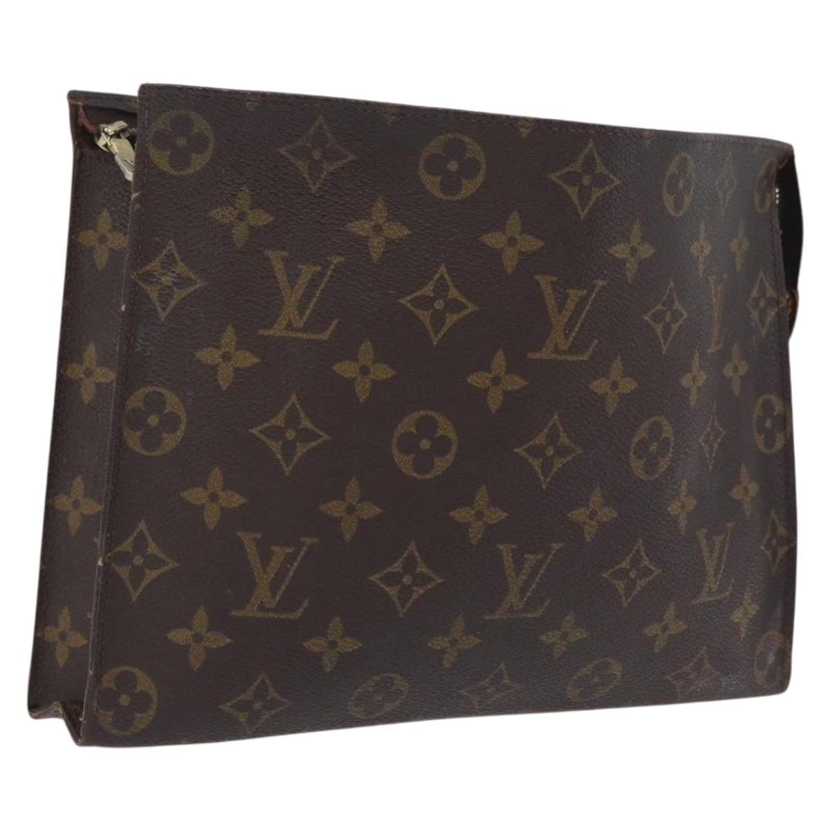 LOUIS VUITTON Monogram Poche Toilette 26 Pouch M47542 LV Auth 210027