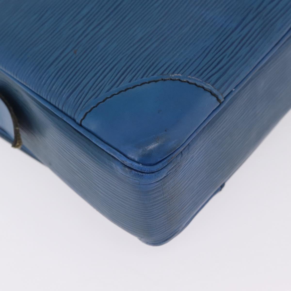 LOUIS VUITTON Epi Porte Documents Voyage Business Bag Blue M54475 LV Auth 210040