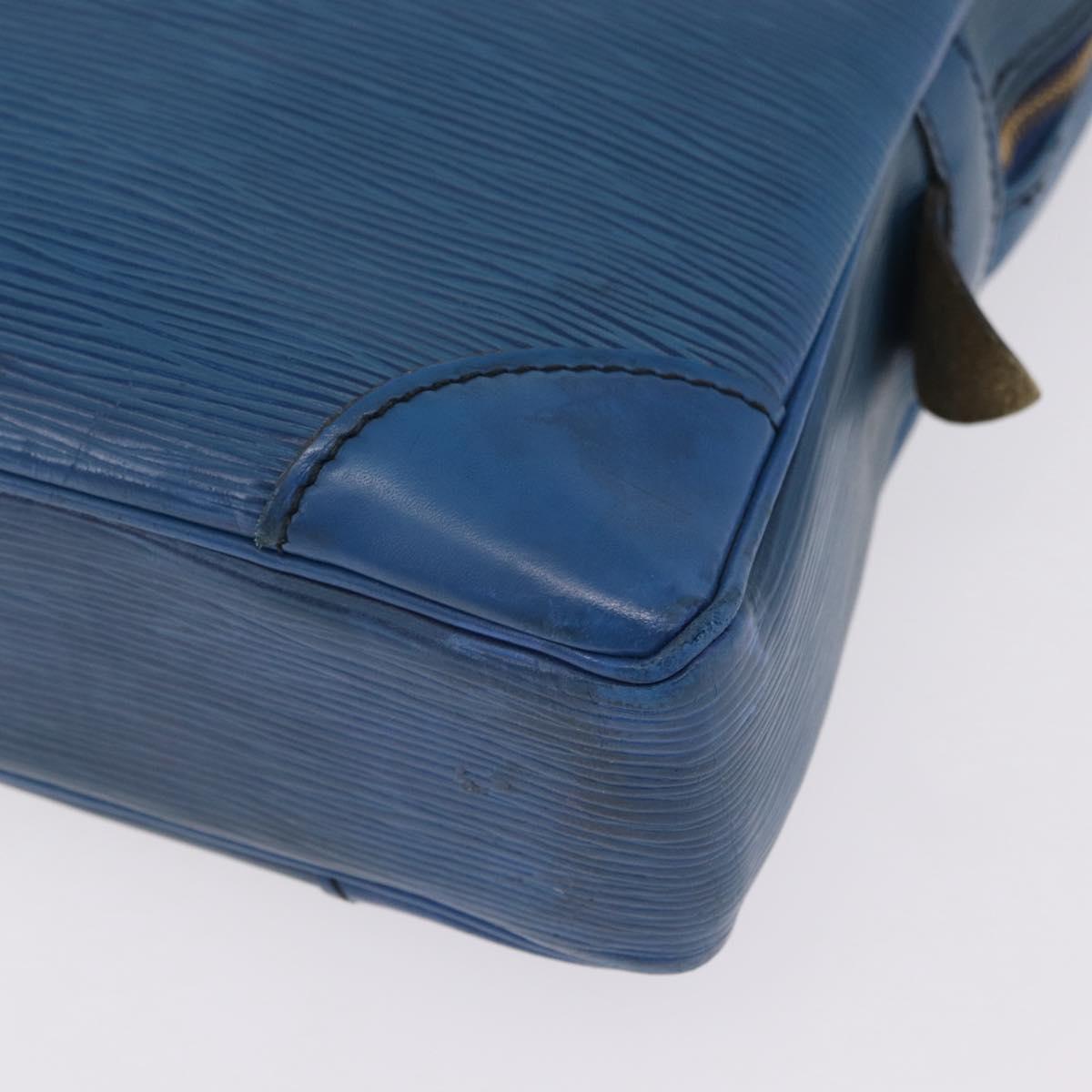 LOUIS VUITTON Epi Porte Documents Voyage Business Bag Blue M54475 LV Auth 210040