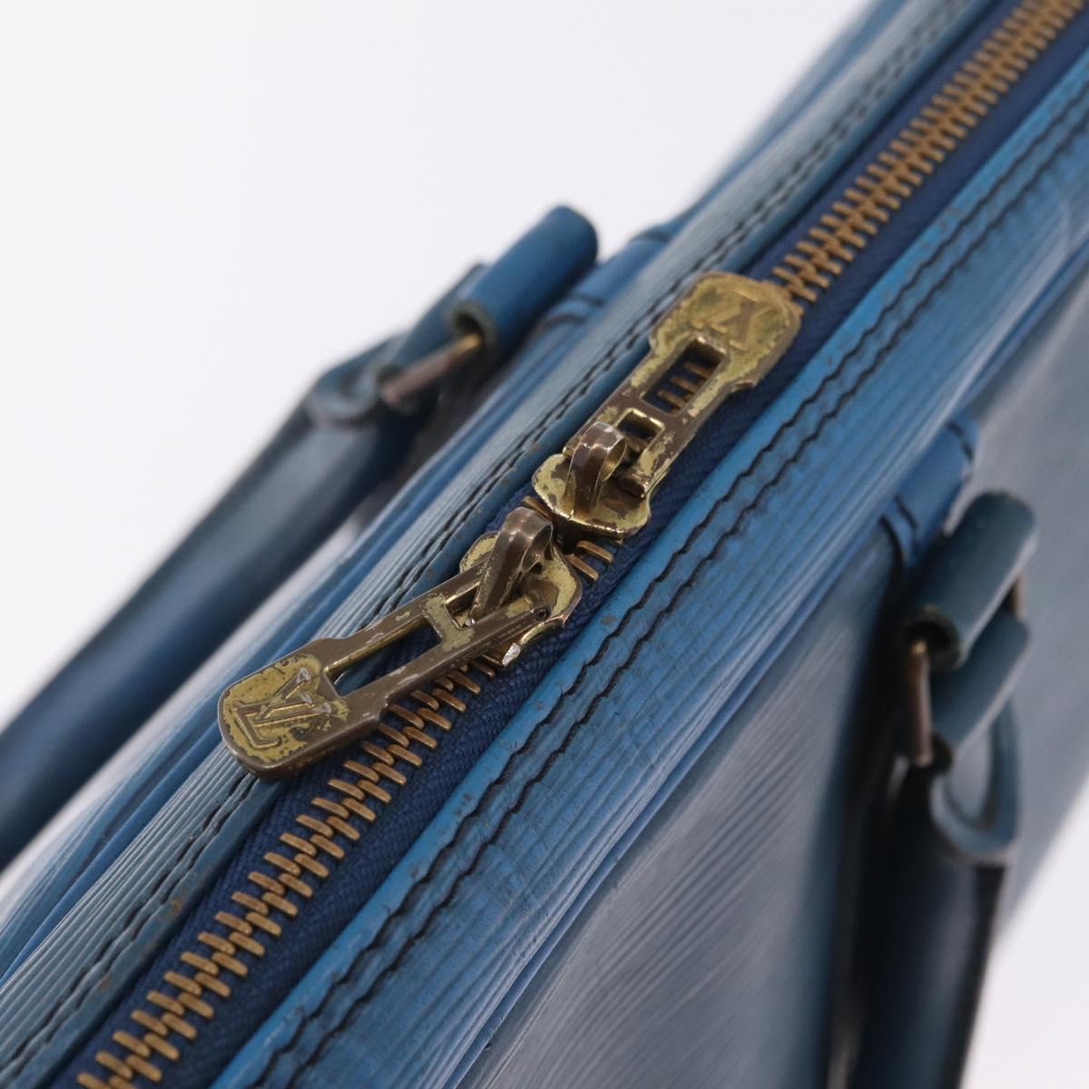 LOUIS VUITTON Epi Porte Documents Voyage Business Bag Blue M54475 LV Auth 210040
