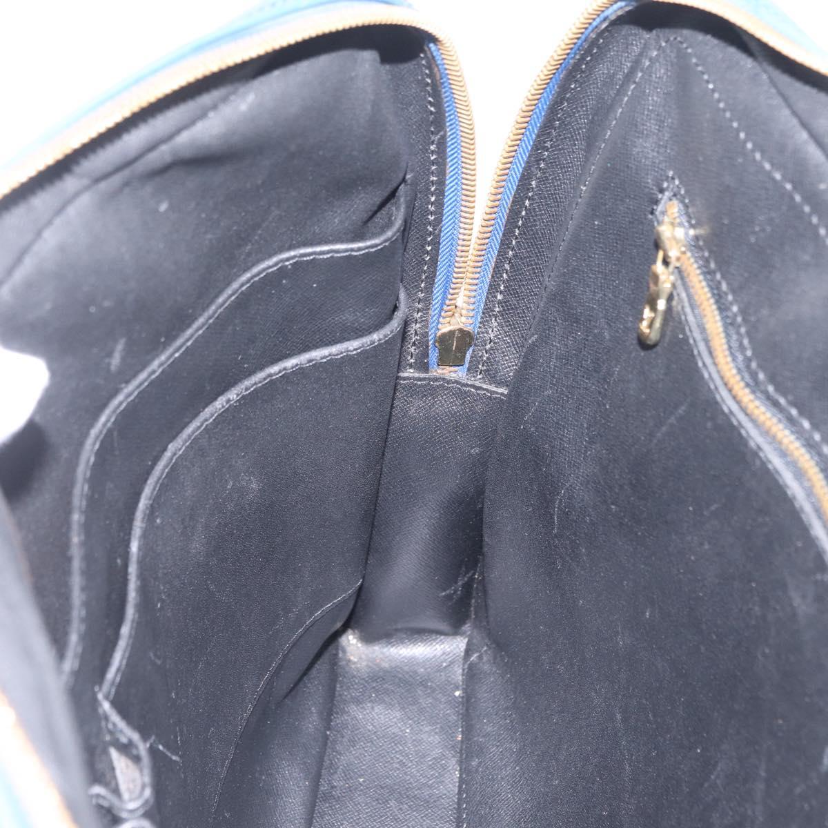 LOUIS VUITTON Epi Porte Documents Voyage Business Bag Blue M54475 LV Auth 210040