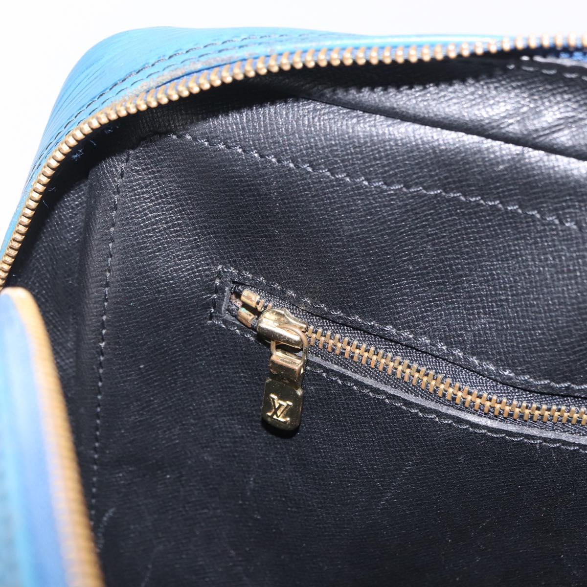 LOUIS VUITTON Epi Porte Documents Voyage Business Bag Blue M54475 LV Auth 210040