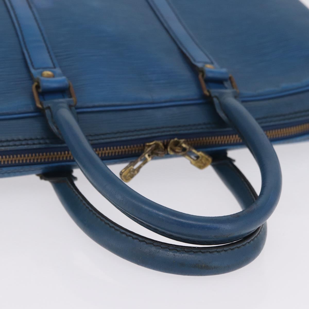 LOUIS VUITTON Epi Porte Documents Voyage Business Bag Blue M54475 LV Auth 210040