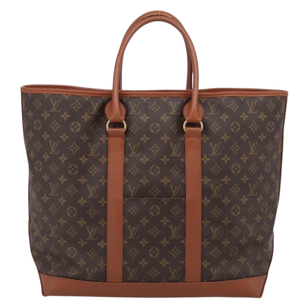 LOUIS VUITTON Monogram Sac Weekend GM Tote Bag M42420 LV Auth 210041A