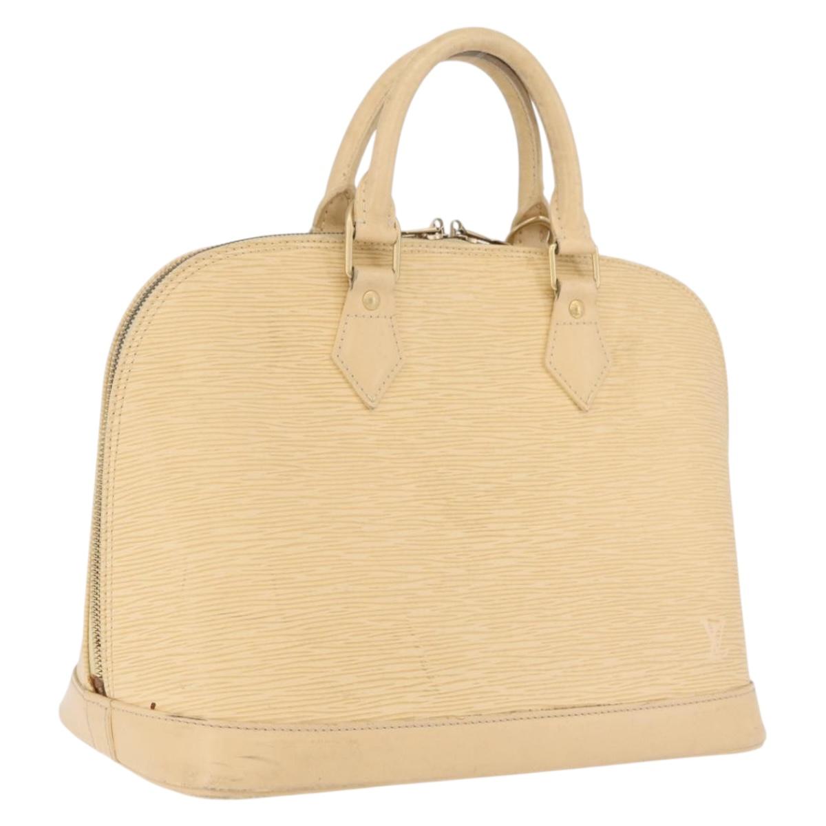 LOUIS VUITTON Epi Alma Hand Bag Vanilla M5214A LV Auth 210042