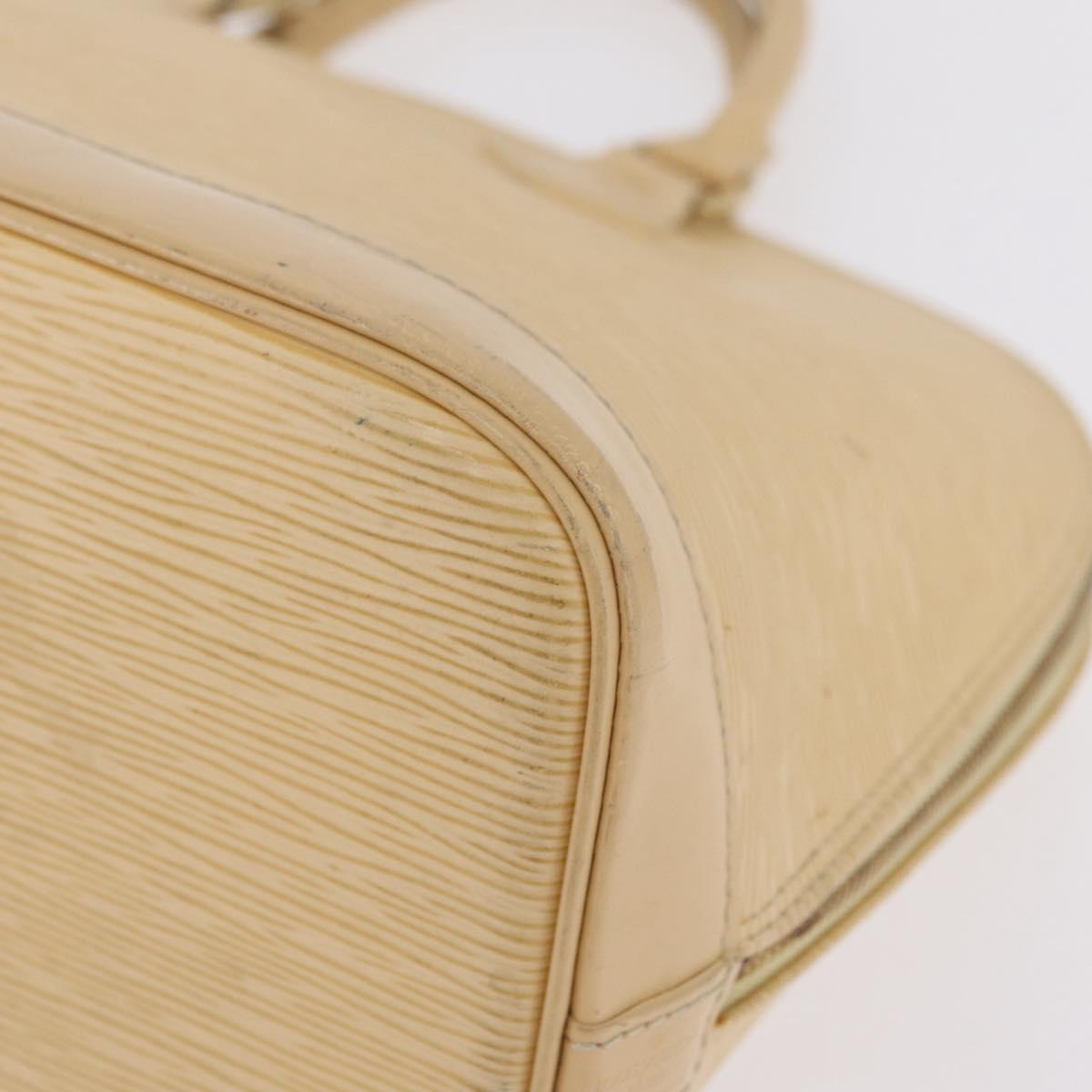 LOUIS VUITTON Epi Alma Hand Bag Vanilla M5214A LV Auth 210042