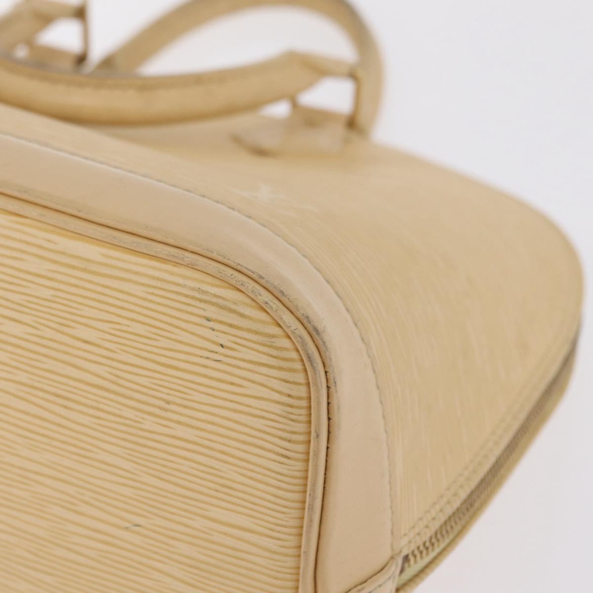 LOUIS VUITTON Epi Alma Hand Bag Vanilla M5214A LV Auth 210042