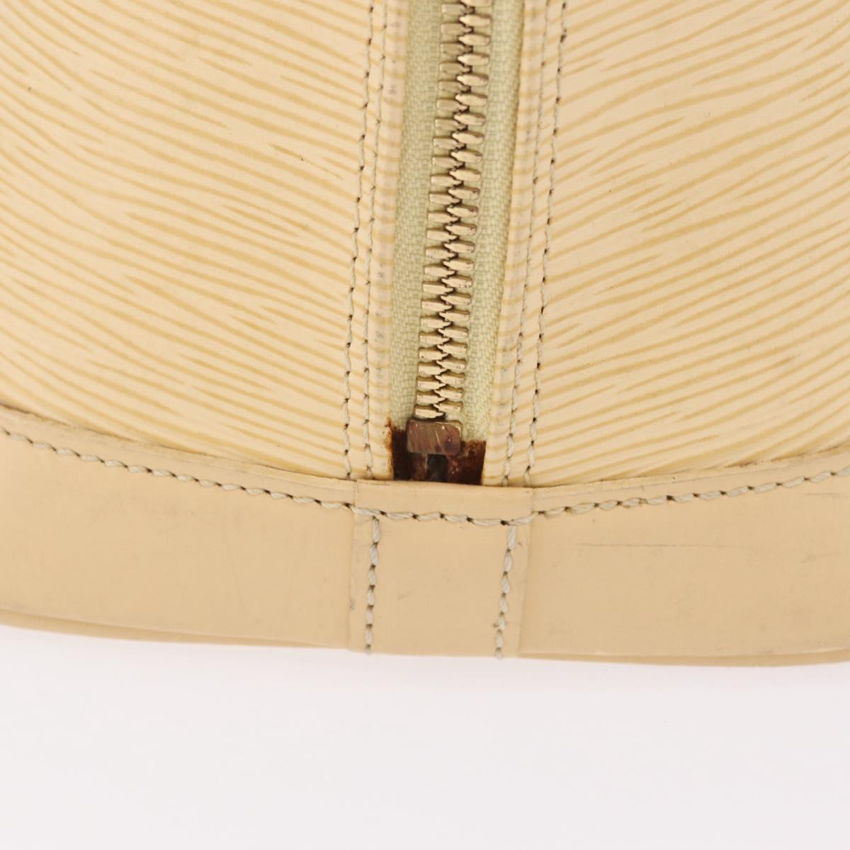 LOUIS VUITTON Epi Alma Hand Bag Vanilla M5214A LV Auth 210042