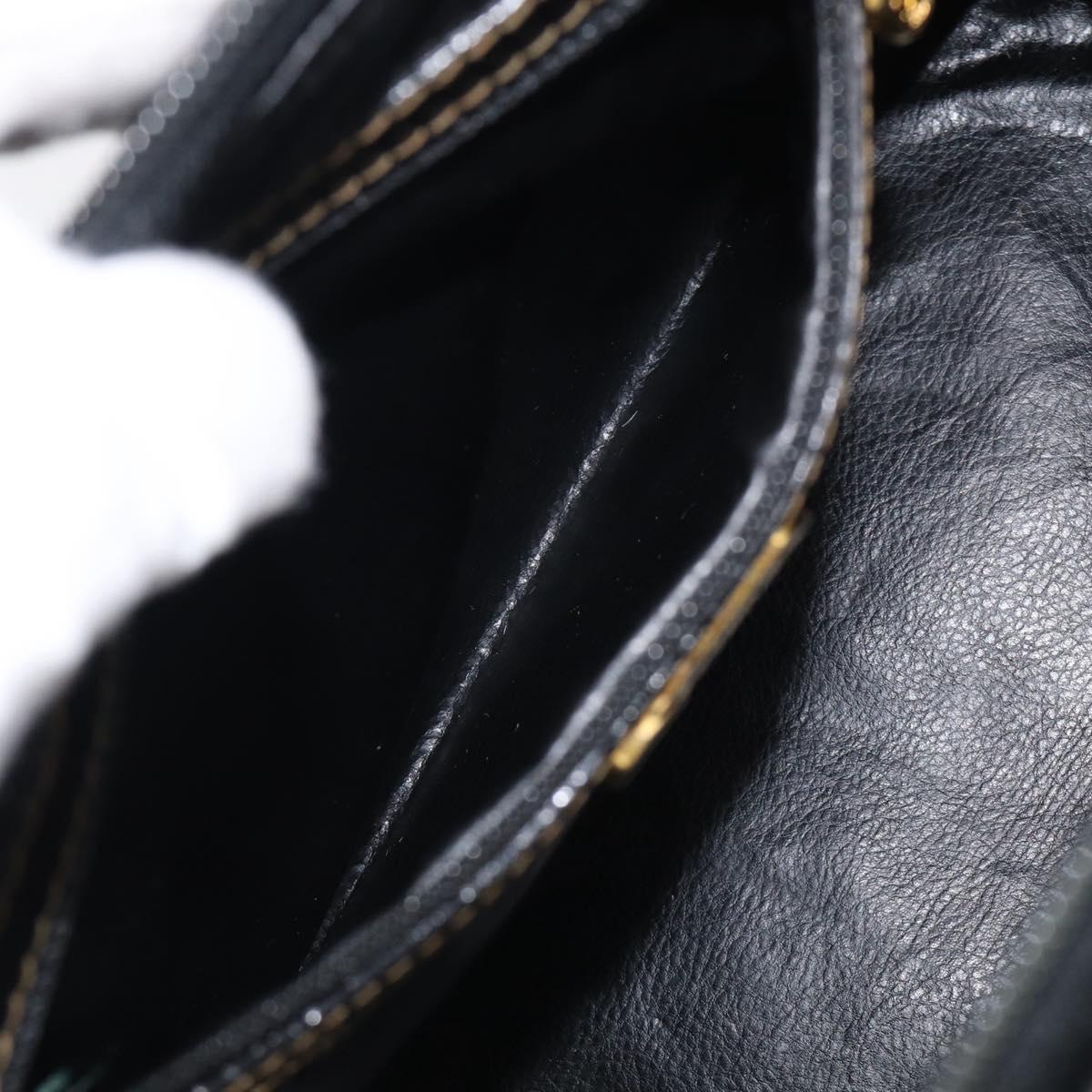 FENDI Zucca Canvas Hand Bag PVC 2way Black Brown Auth 210043