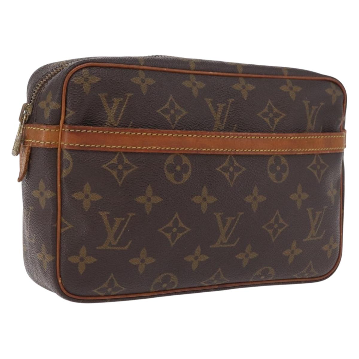 LOUIS VUITTON Monogram Compiegne 23 Clutch Bag M51847 LV Auth 210048