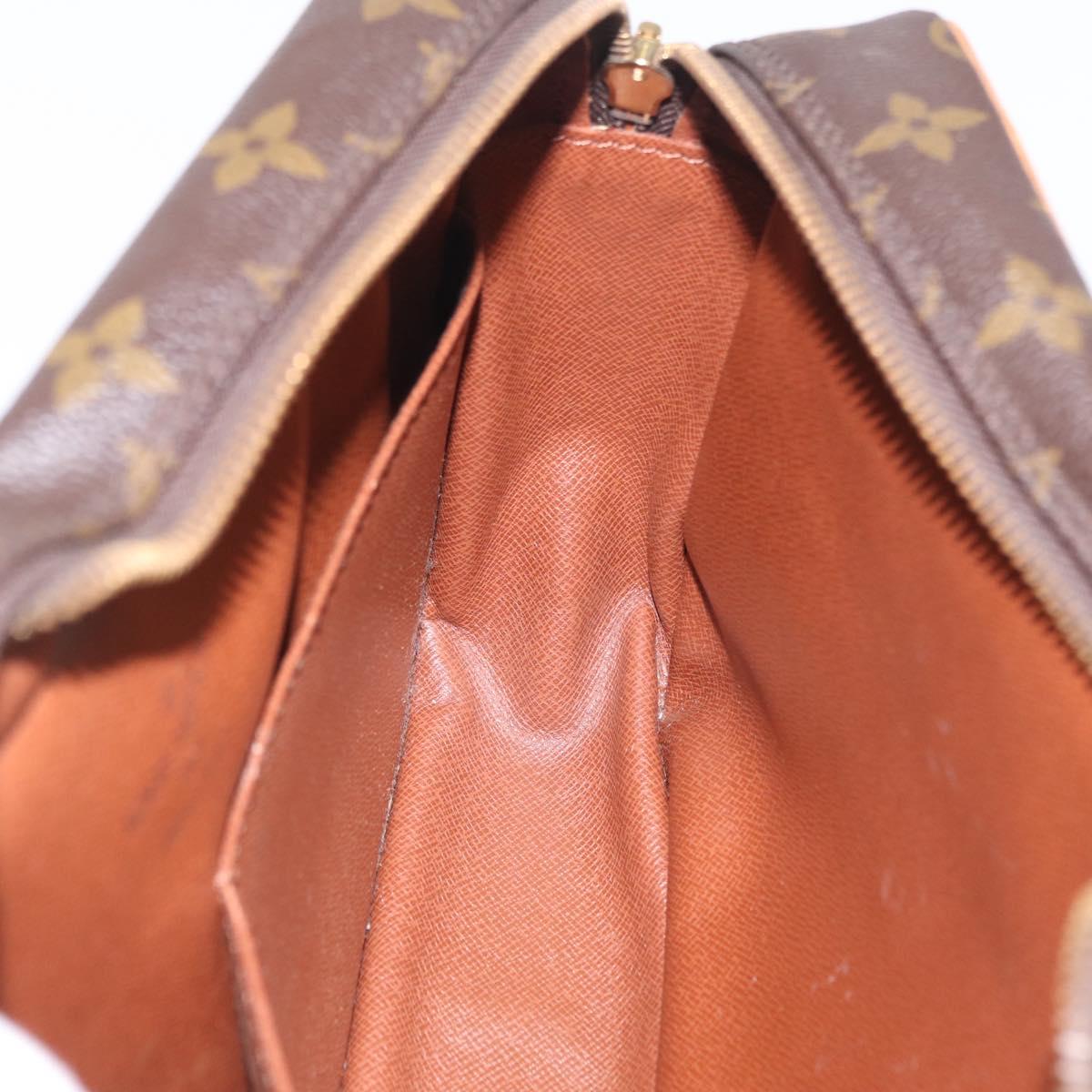 LOUIS VUITTON Monogram Compiegne 28 Clutch Bag M51845 LV Auth 210049