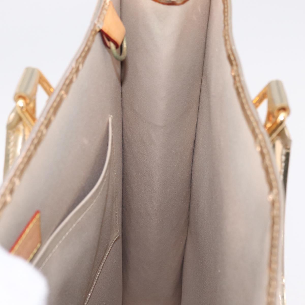 LOUIS VUITTON Monogram Miroir Sac Plat Bag Gold Dore M40268 LV Auth 210052SM