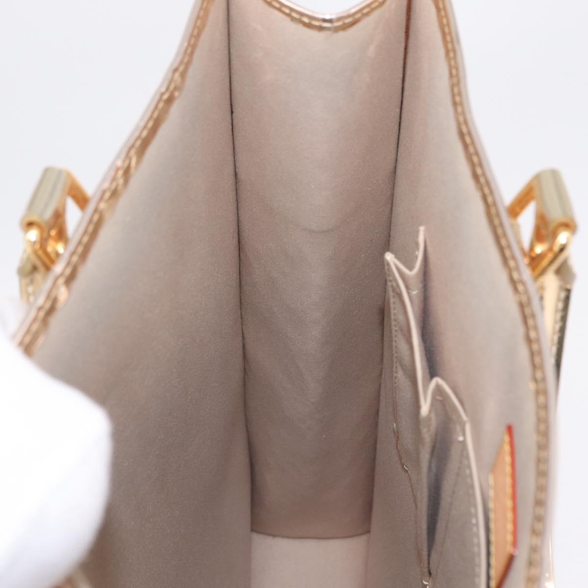 LOUIS VUITTON Monogram Miroir Sac Plat Bag Gold Dore M40268 LV Auth 210052SM
