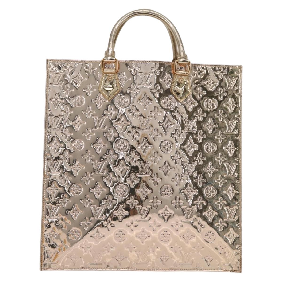 LOUIS VUITTON Monogram Miroir Sac Plat Bag Gold Dore M40268 LV Auth 210052SM