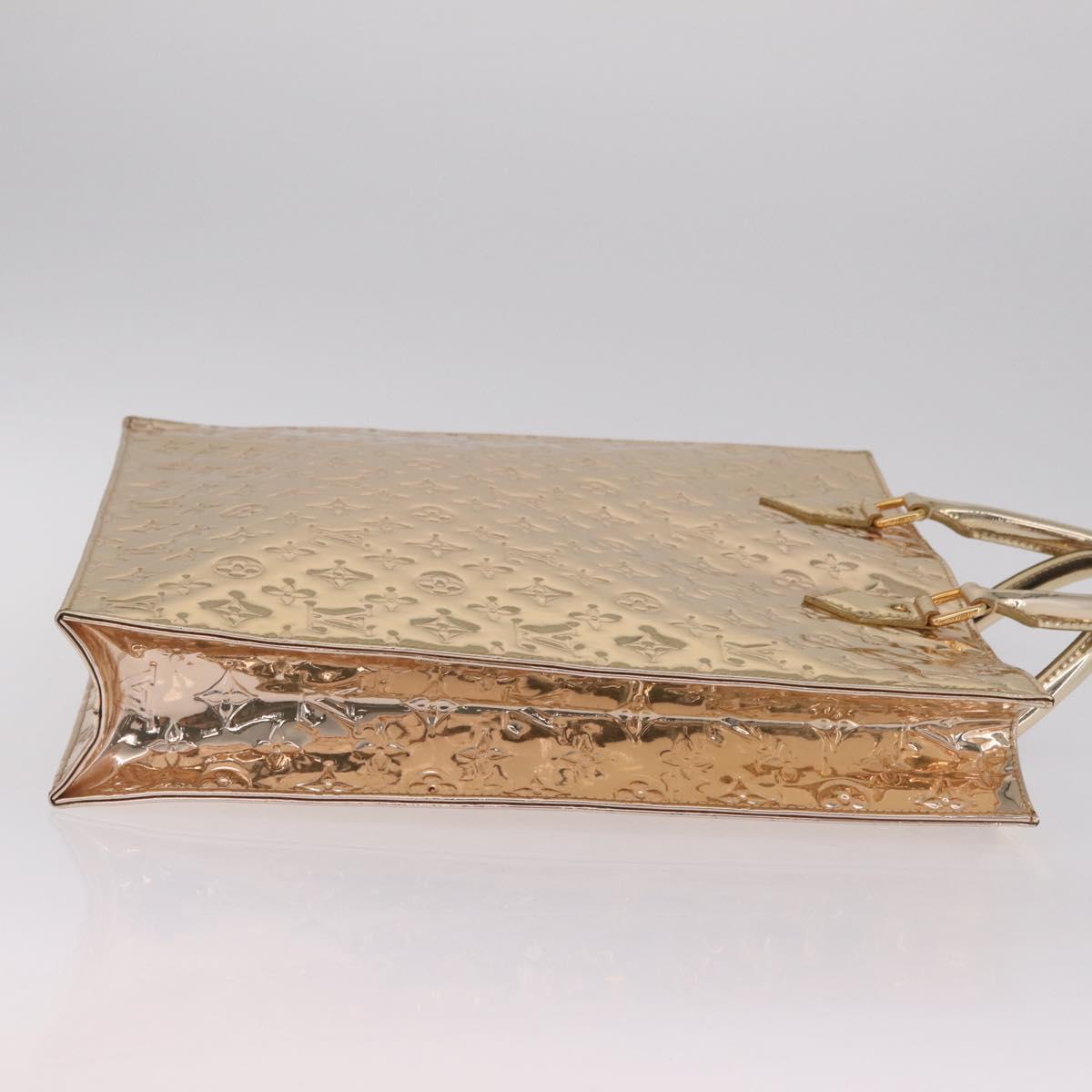 LOUIS VUITTON Monogram Miroir Sac Plat Bag Gold Dore M40268 LV Auth 210052SM
