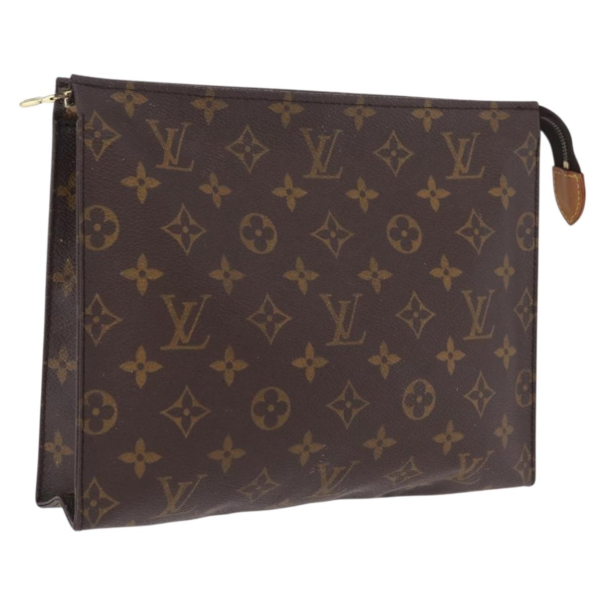 LOUIS VUITTON Monogram Poche Toilette 26 Pouch M47542 LV Auth 210058