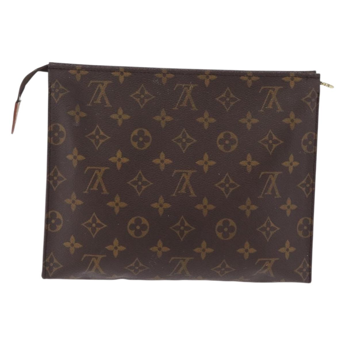 LOUIS VUITTON Monogram Poche Toilette 26 Pouch M47542 LV Auth 210058