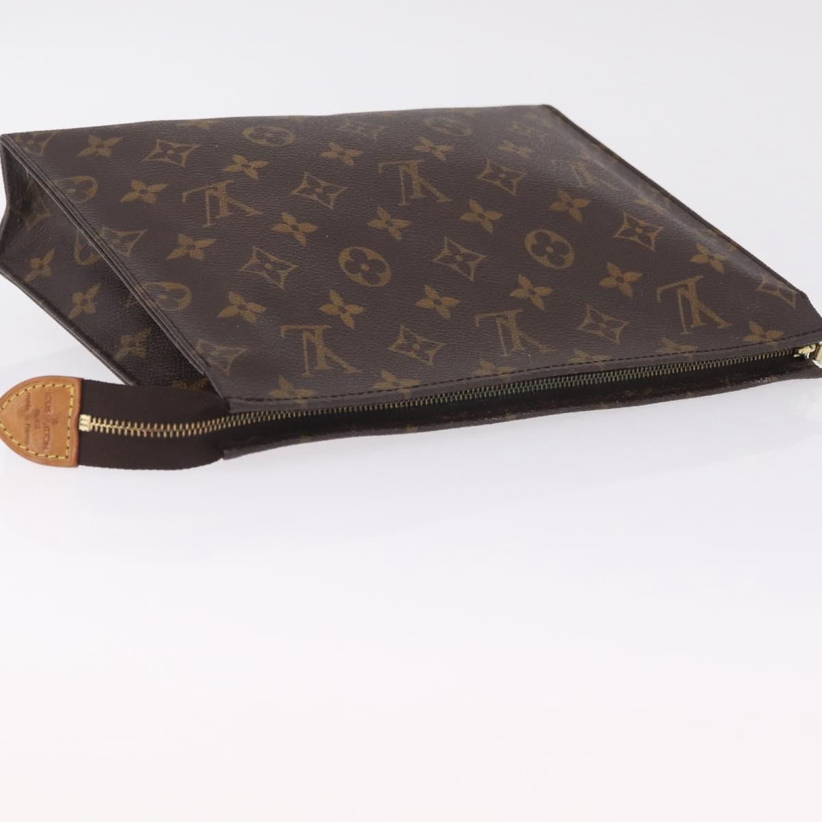 LOUIS VUITTON Monogram Poche Toilette 26 Pouch M47542 LV Auth 210058
